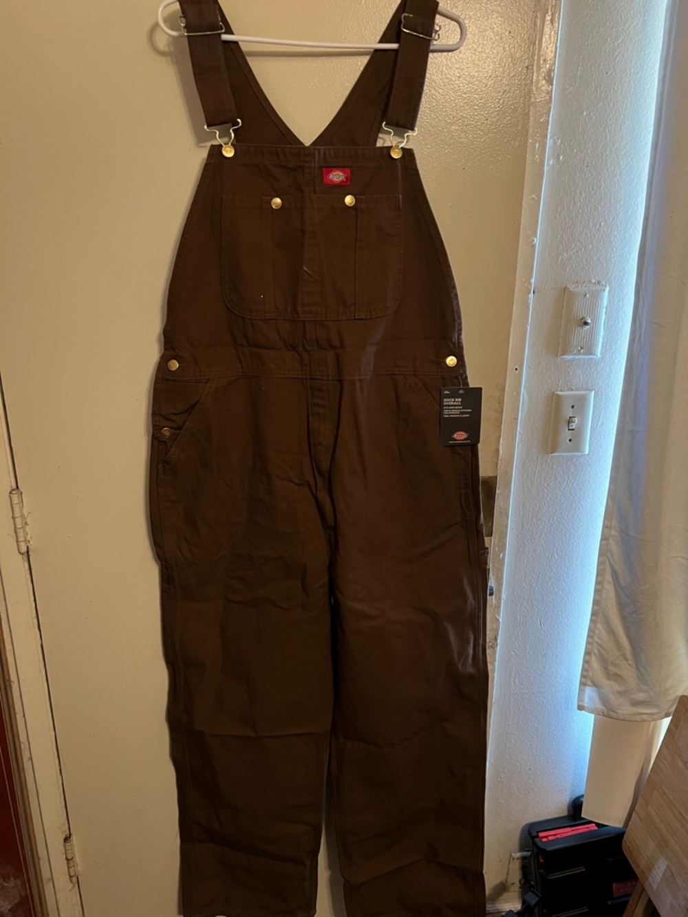 Dickies Brown Duck Bib Overalls
